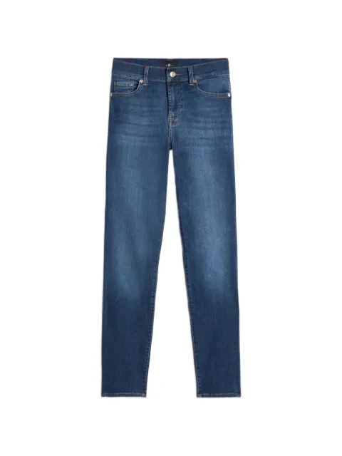 7 For All Mankind faded-effect slim-fit jeans