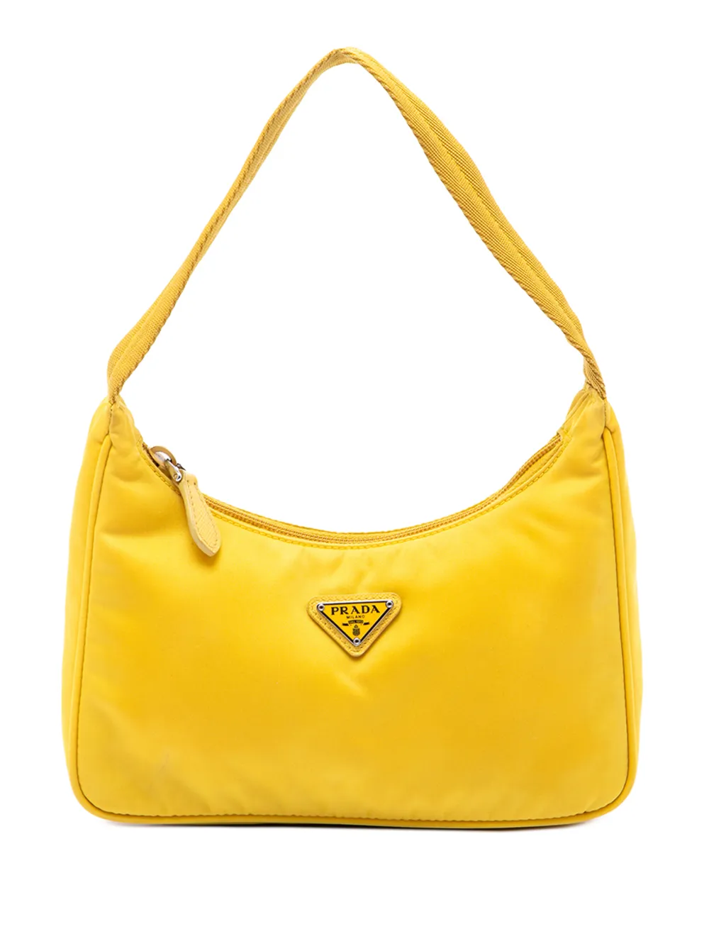 Prada Pre-Owned 2019-2026 Mini Tessuto Re Edition 2000 shoulder bag - Giallo
