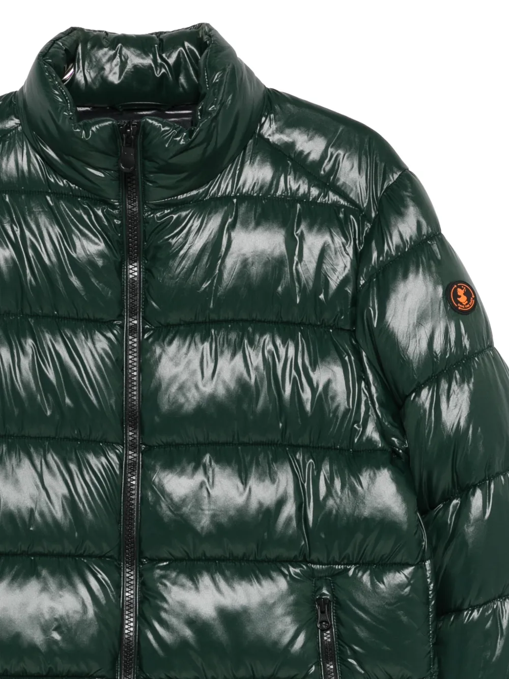 Save The Duck quilted puffer jacket Groen