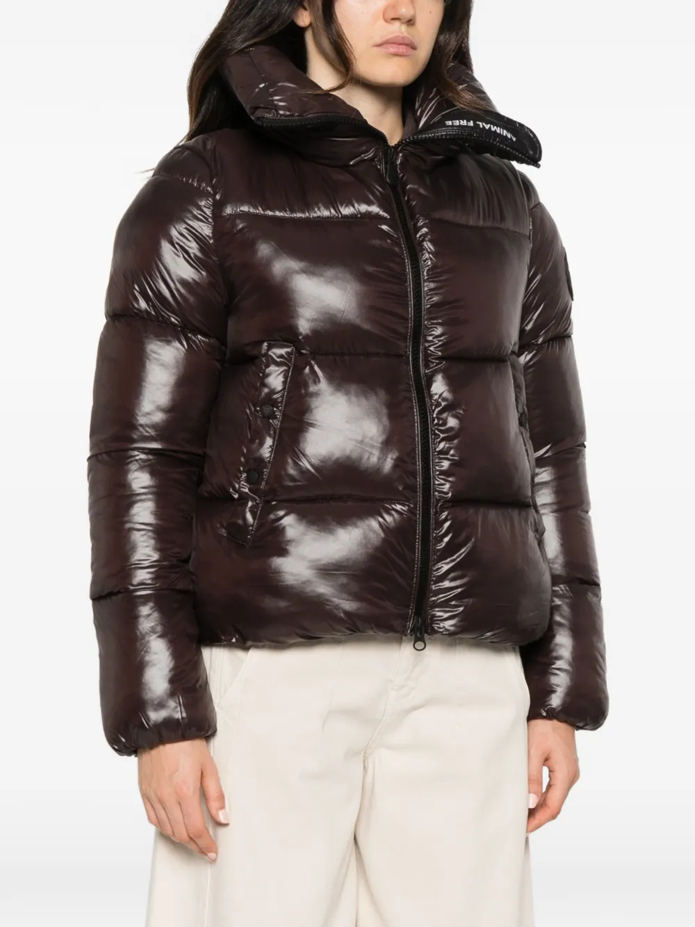 Save The Duck quilted high-neck jacket Bruin