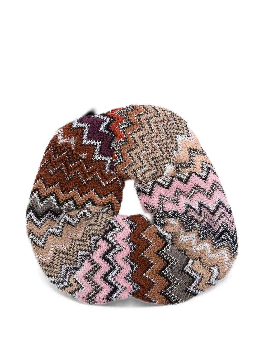 Missoni zigzag-knit scrunchie Bruin