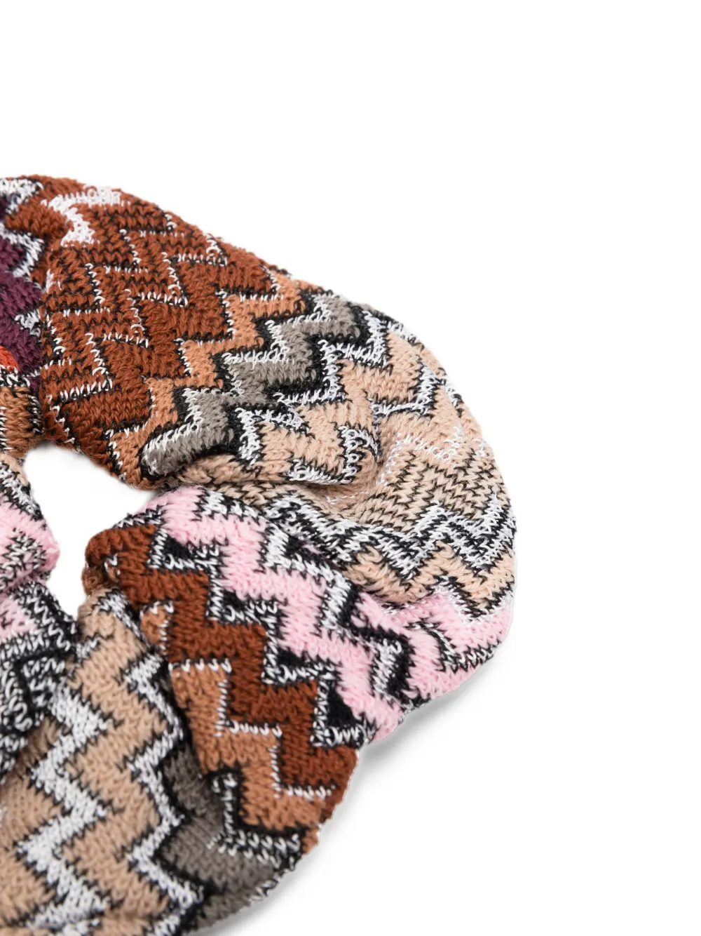 Missoni zigzag-knit scrunchie Bruin
