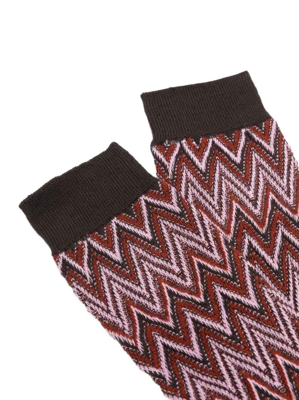 Missoni zigzag-knit cotton socks Bruin