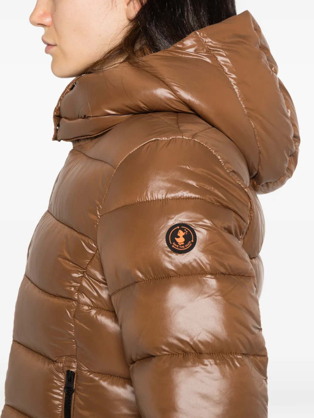Save The Duck quilted hooded jacket Bruin