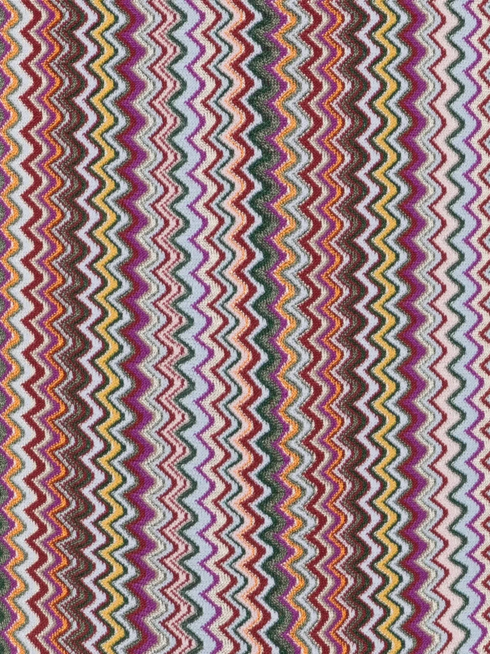 Missoni zigzag fringed scarf Rood