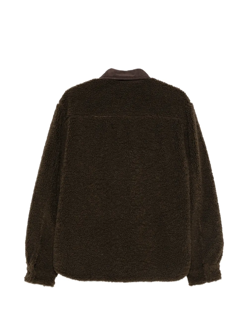 Save The Duck fleece corduroy-collar shirt jacket Bruin