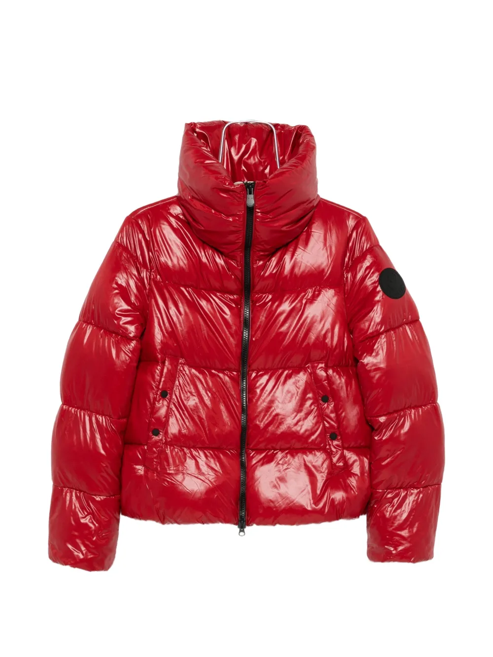Save The Duck quilted high-neck jacket Rood