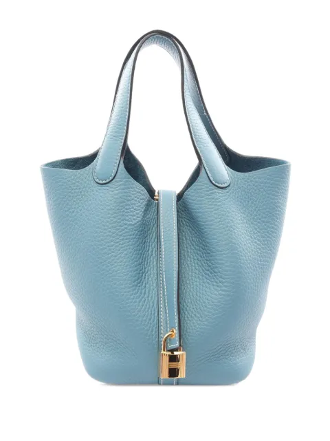 Hermès Pre-Owned bolso de mano Picotin Lock 18 de piel Clemence 2025