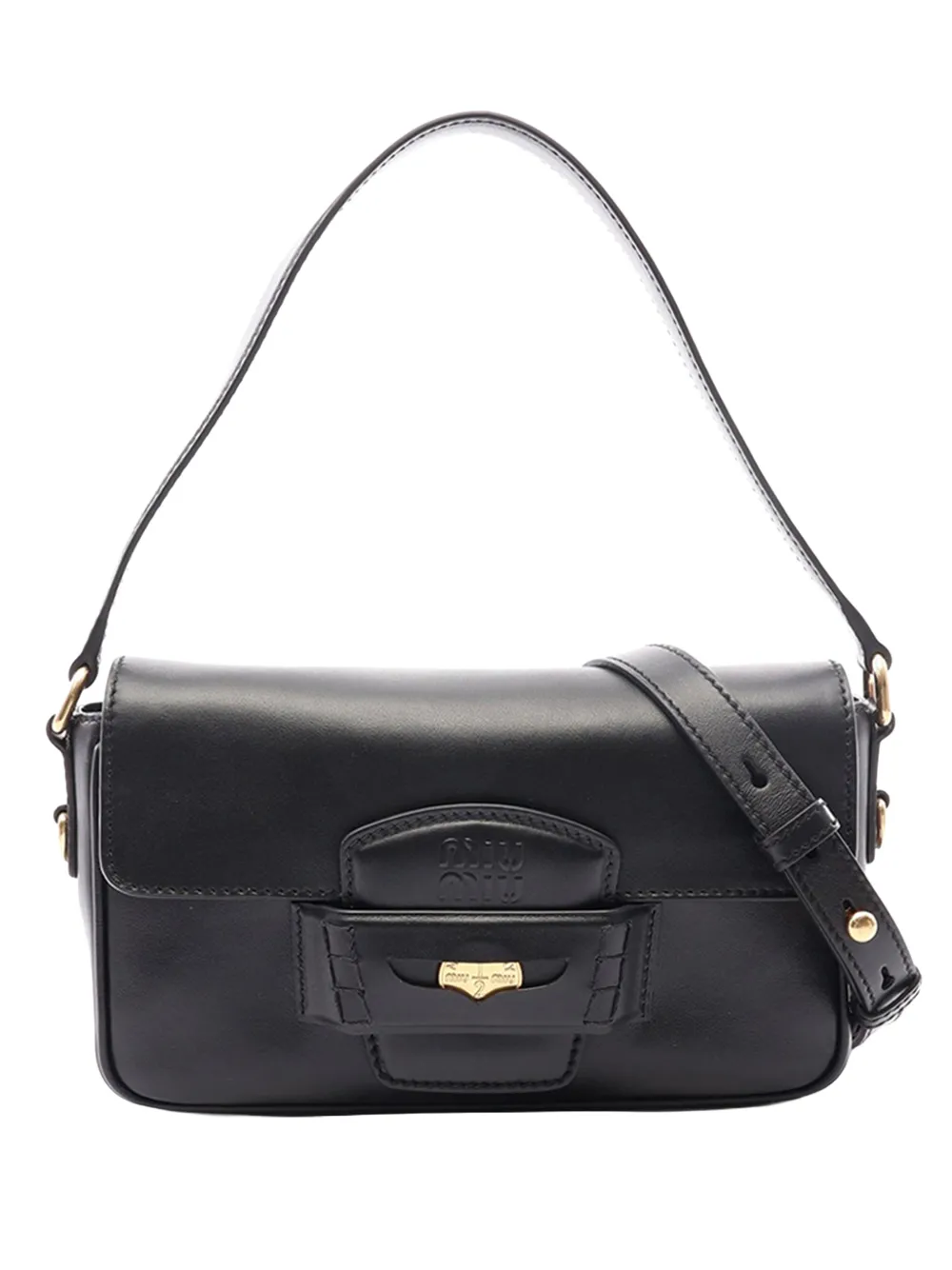 Miu Miu Pre-Owned 2020-2026 Calfskin Penny Satchel handbag - Schwarz