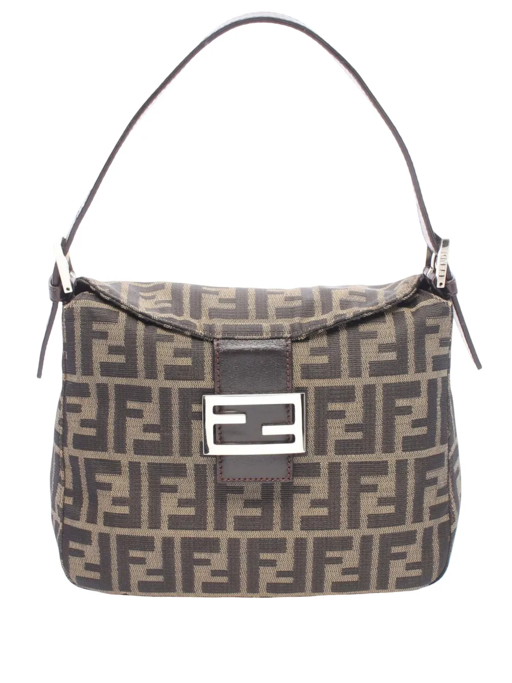 Fendi Pre-Owned 20th Century Zucca Canvas shoulder bag - Braun