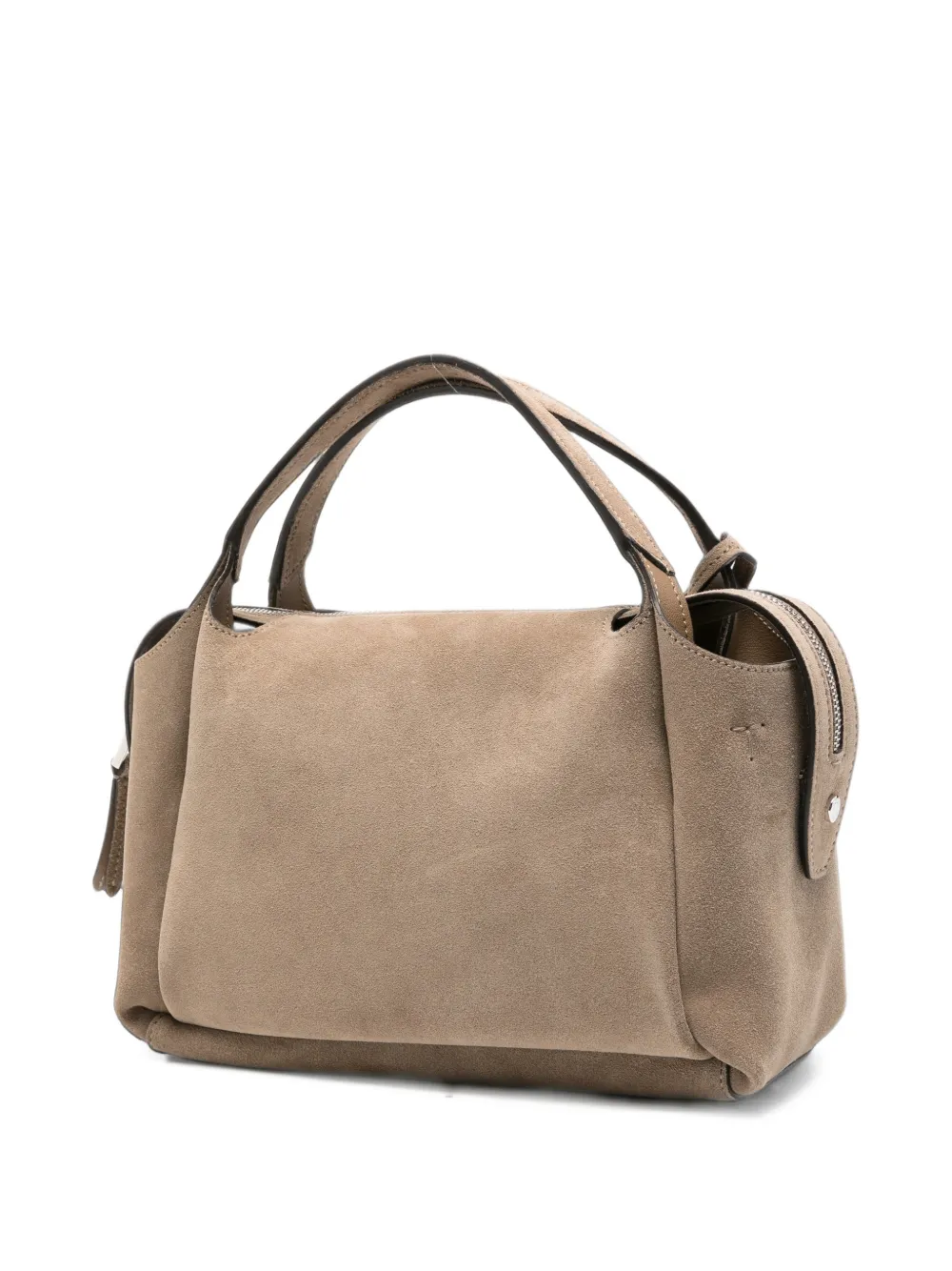 Tod's T Timeless suede tote bag Beige