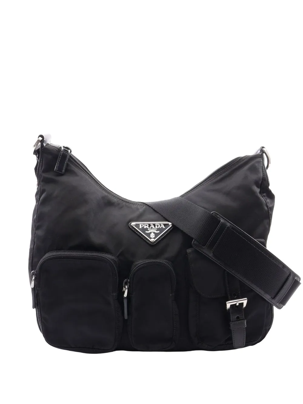Prada Pre-Owned 2013-2026 Tessuto Zip Top crossbody bag - Nero