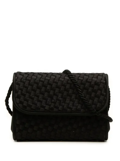 Bottega Veneta Pre-Owned bandolera Intrecciato de satén con solapa siglo XX