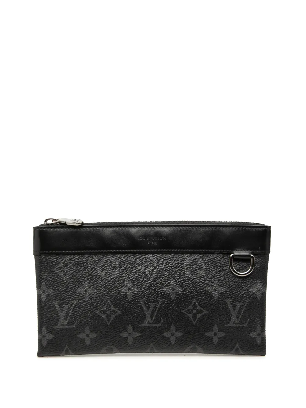 Louis Vuitton Pre-Owned 2019 Monogram Eclipse Pochette Discovery PM clutch bag - Noir