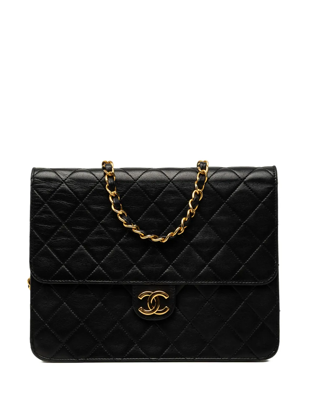 CHANEL Pre-Owned 1997-1999 Small CC Quilted Lambskin Single Flap crossbody bag - Nero
