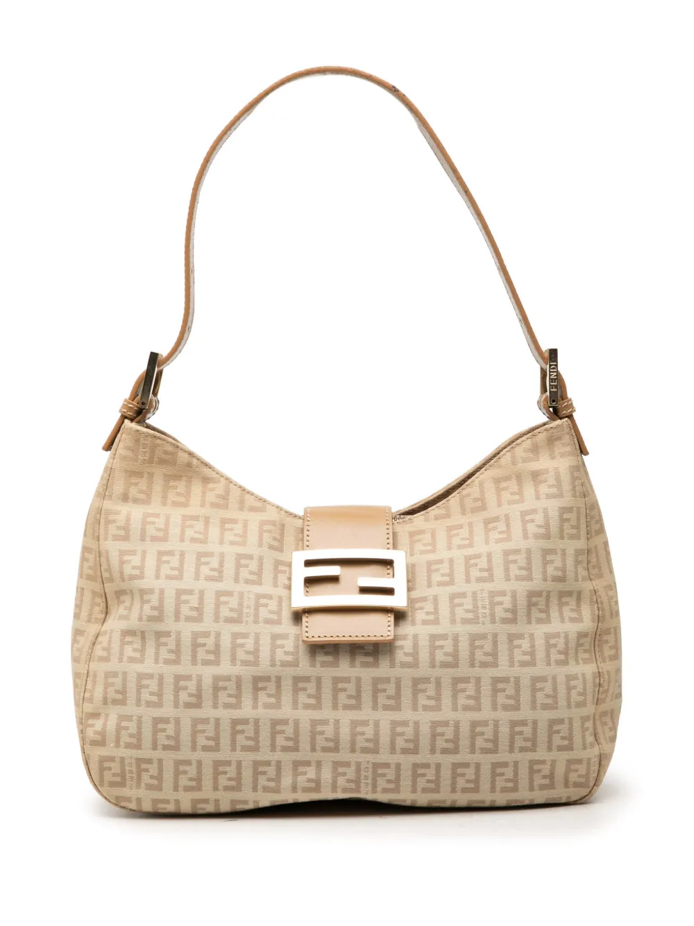 Fendi Pre-Owned 2000-2010 Zucchino Canvas shoulder bag - Nude
