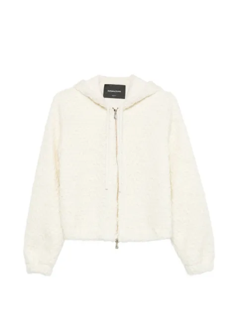 Fabiana Filippi bouclé-knit hooded jacket