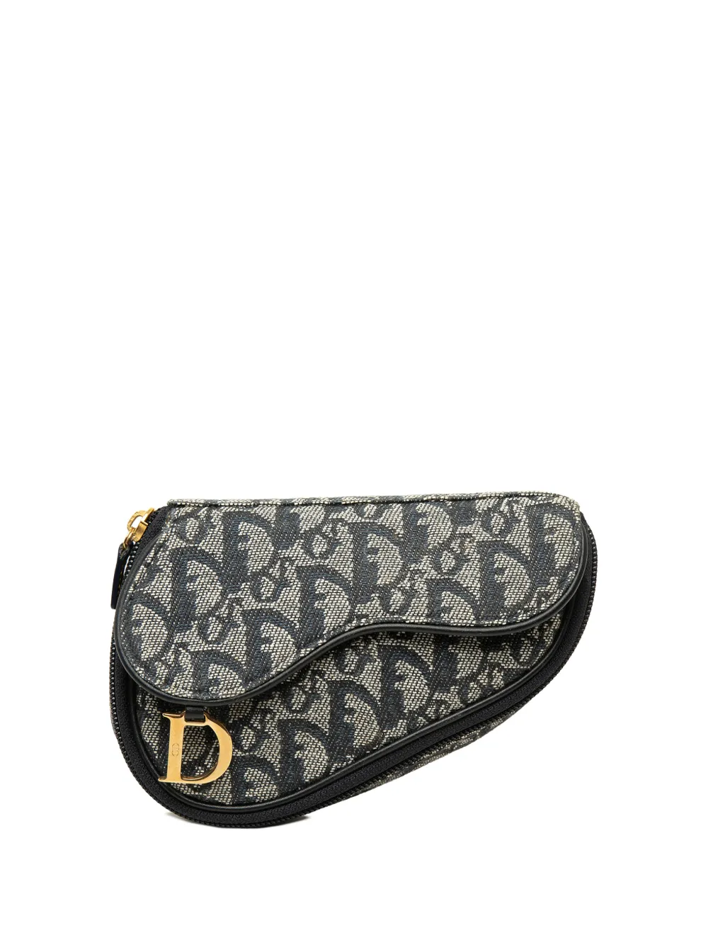 Christian Dior Pre-Owned 1998 Diorissimo Canvas Saddle pouch - Blau