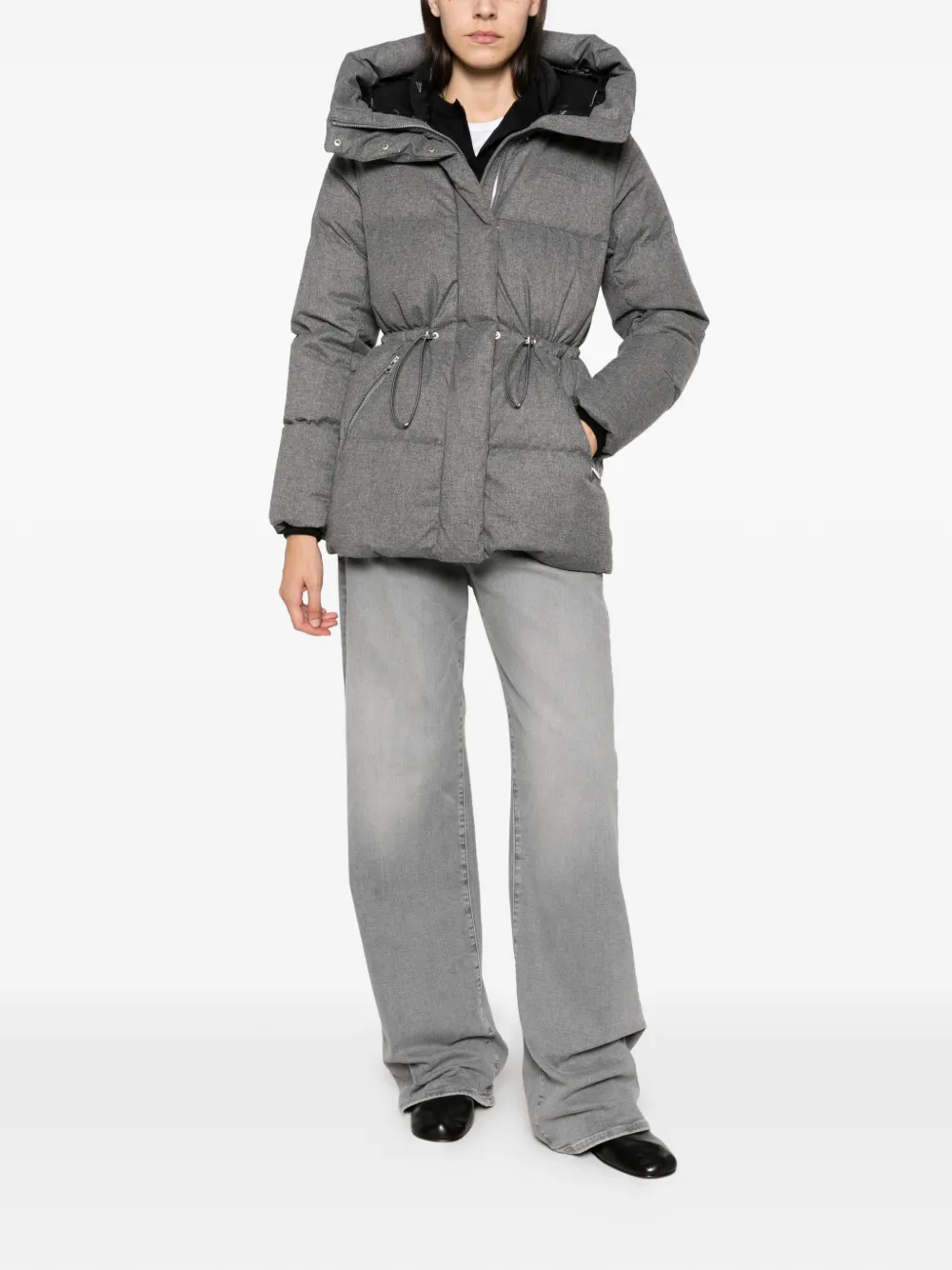 Mackage Freya hooded quilted jacket Grijs