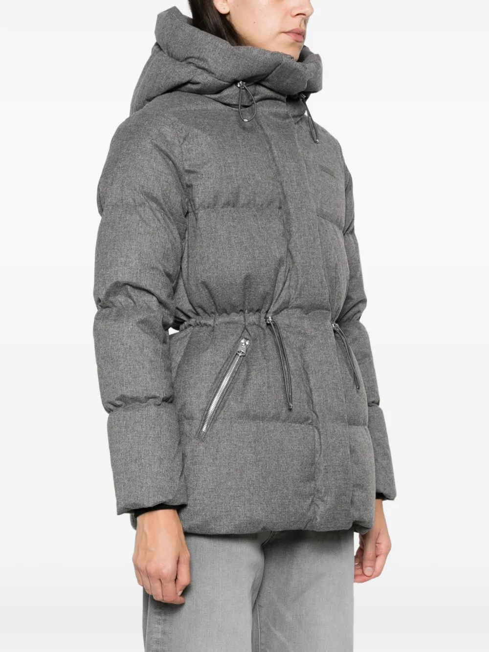 Mackage Freya hooded quilted jacket Grijs