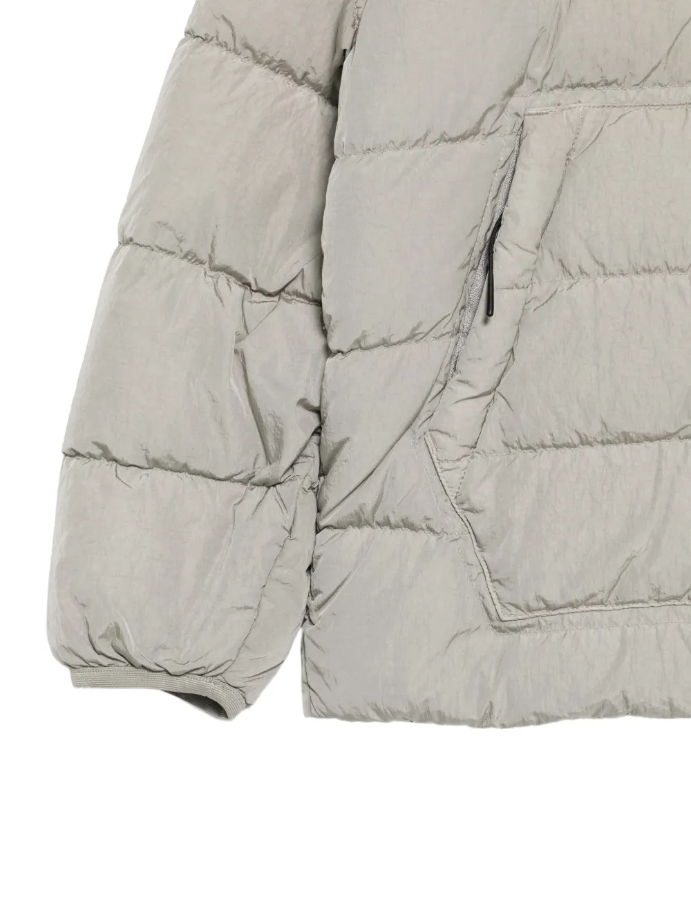 C.P. Company Kids hooded quilted jacket Grijs