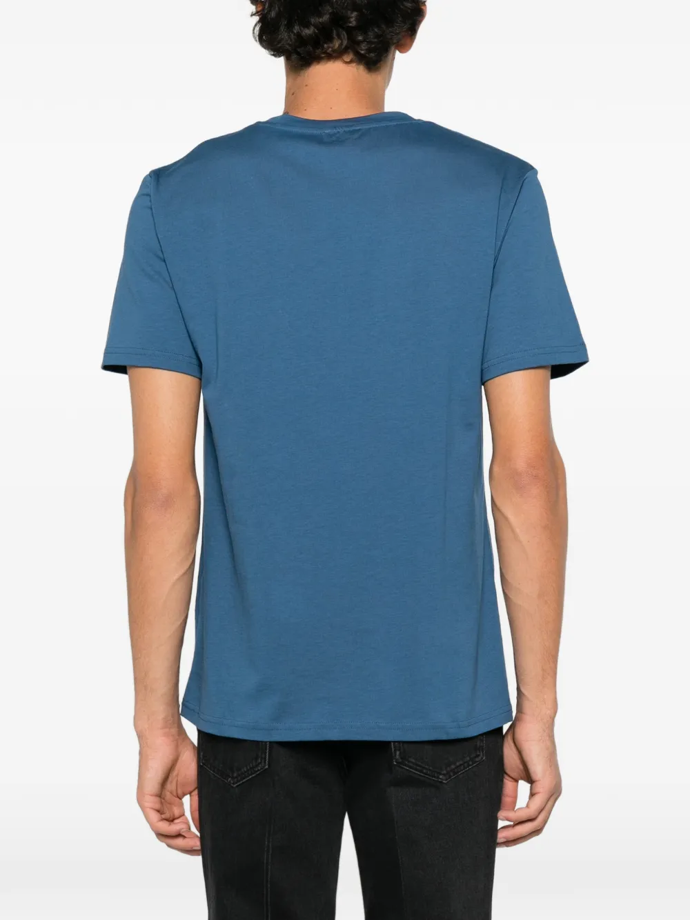 Moschino logo-print T-shirt Blauw