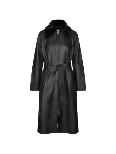 SAMSOE SAMSOE Sajuniper shearling-collar coat