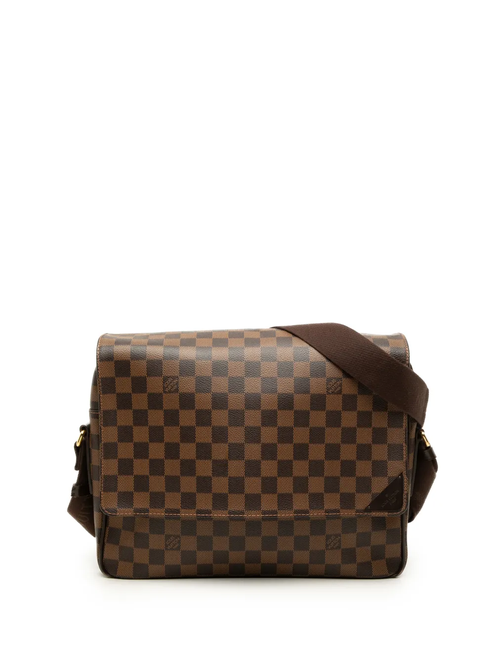 Louis Vuitton Pre-Owned 2012 Damier Ebene Shelton MM crossbody bag - Braun