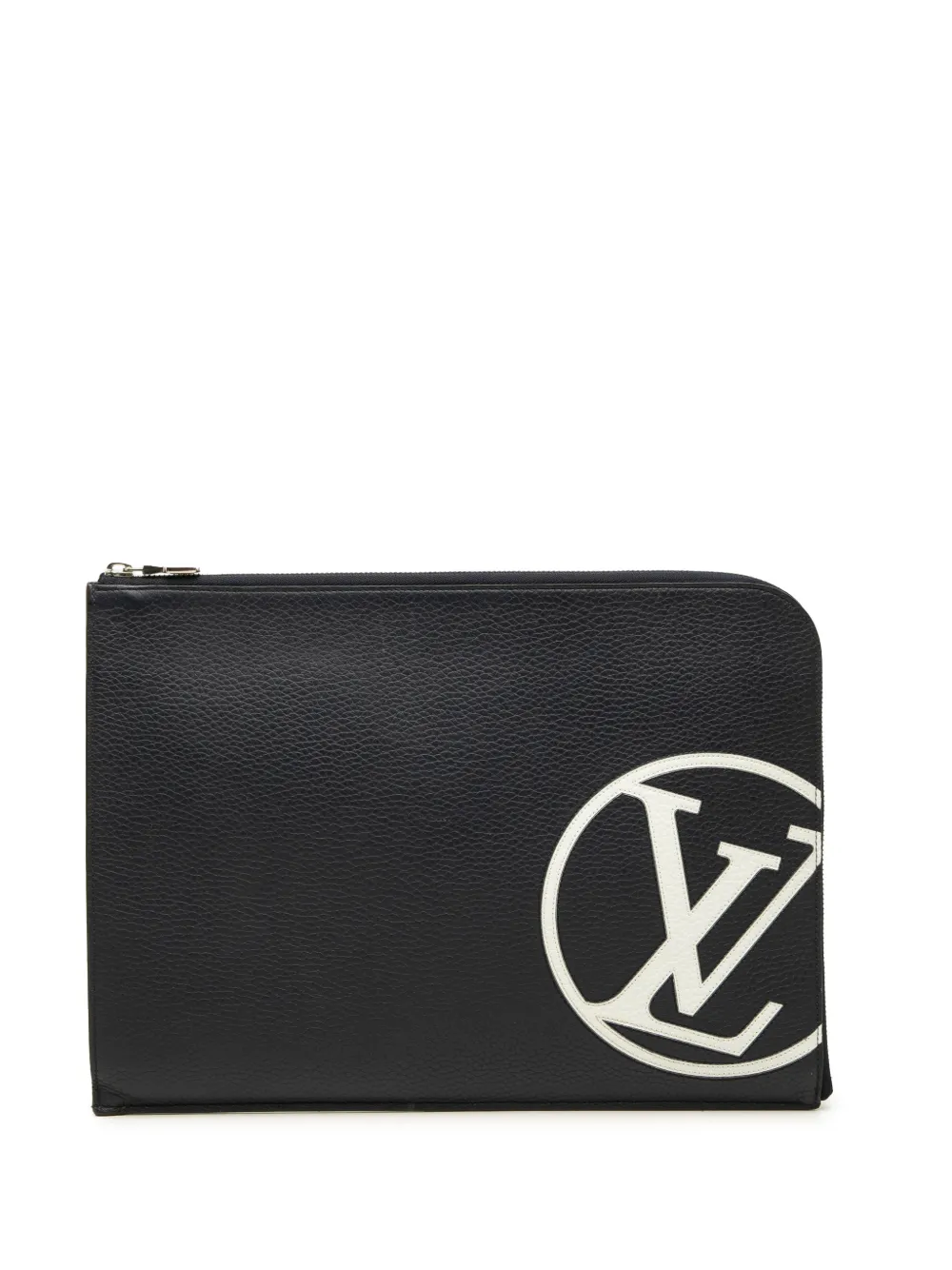 Louis Vuitton Pre-Owned 2017 Taurillon Initials Circle Pochette Jour GM clutch bag - Bleu