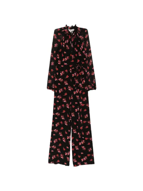 DVF Diane von Furstenberg Keira floral-print tied-waist jumpsuit