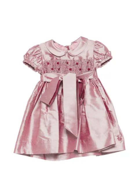 JESURUM BABY smocked bow-detail dress