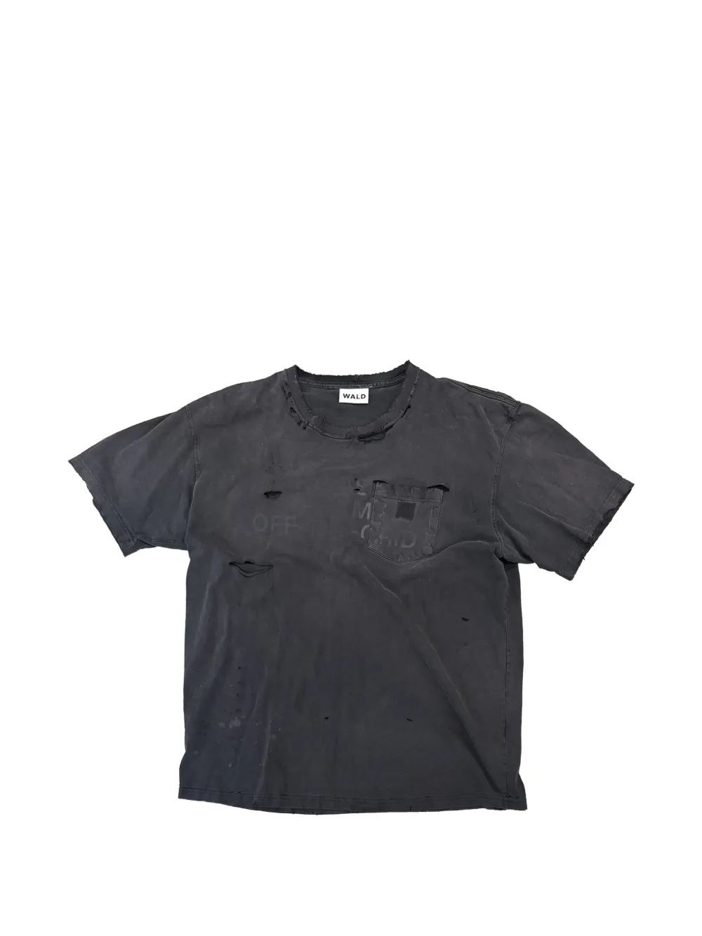 WALD Reworked Work distressed T-shirt - Noir WALD Reworked Work distressed T-shirt - Noir