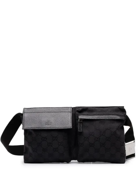 Gucci Pre-Owned 2000-2015 GG Canvas Double Pocket belt bag