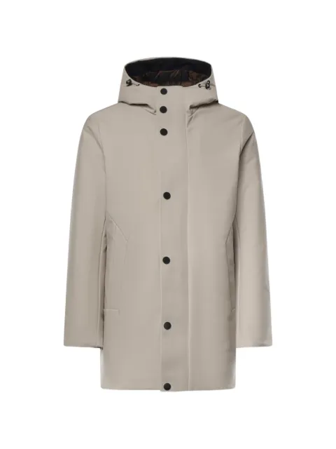 HèSKIMO hooded button-fastening coat