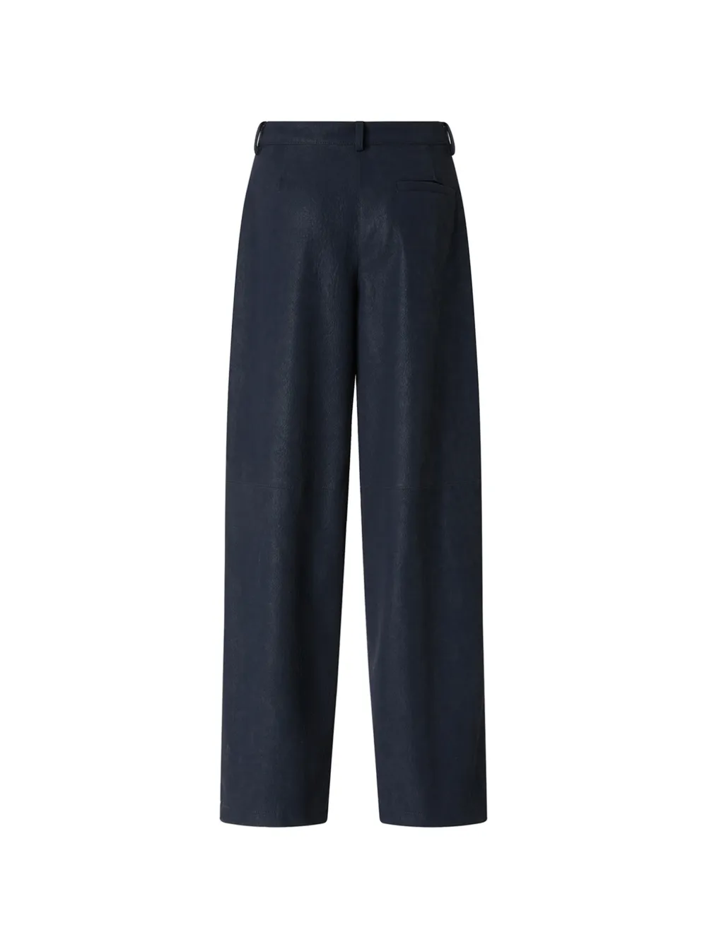 PINKO Straight broek met nubuckleer-effect Blauw
