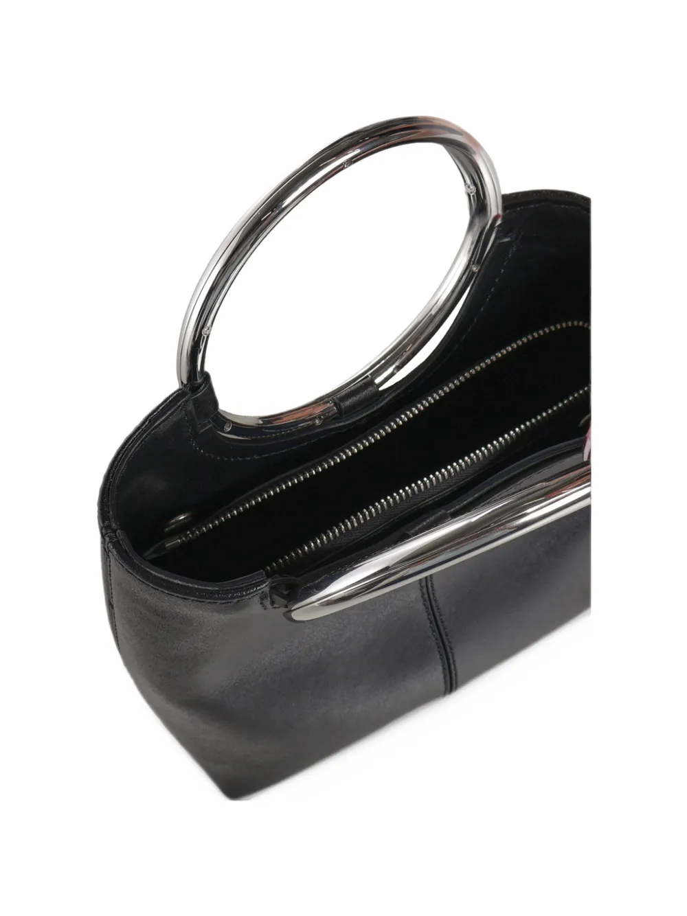 Coperni C-handle leather shoulder bag Zwart