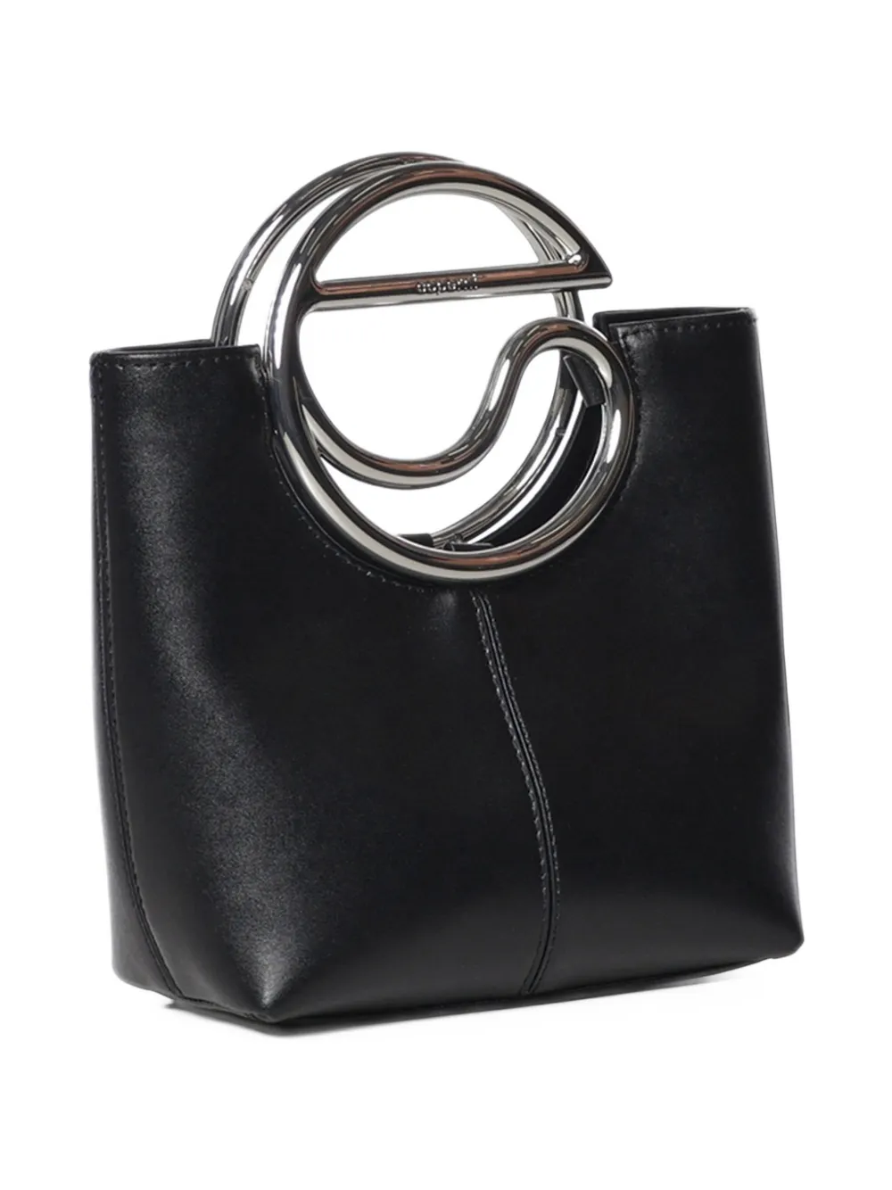Coperni C-handle leather shoulder bag Zwart