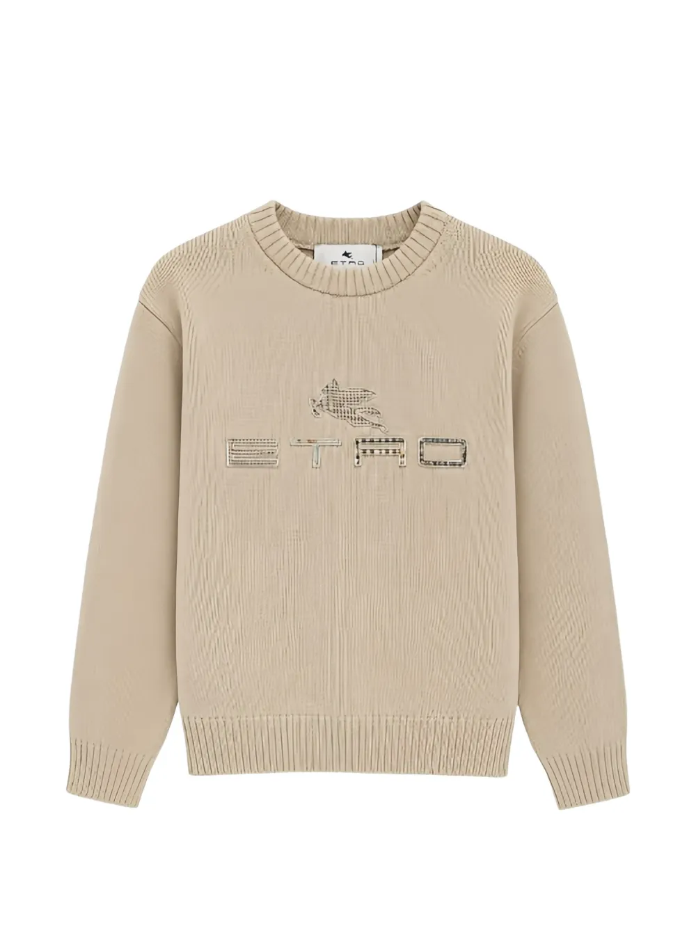 ETRO KIDS logo-embroidered sweater - Tons neutres ETRO KIDS logo-embroidered sweater - Tons neutres