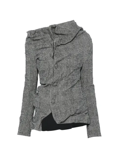 Junya Watanabe チェック ドレープジャケット