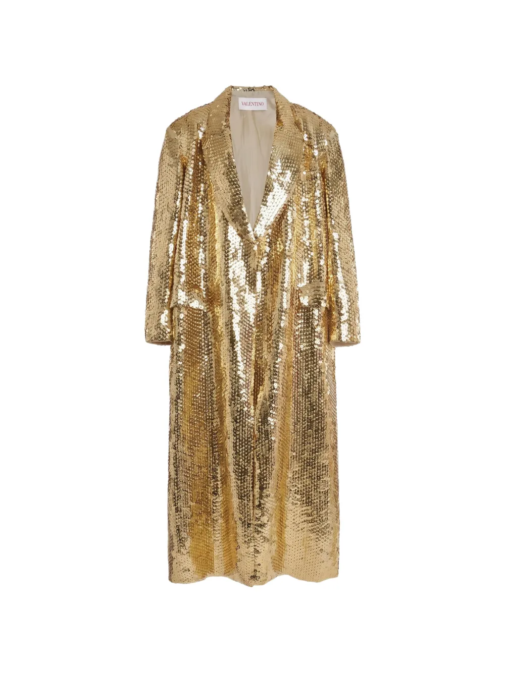 Valentino Garavani Oversized jas verfraaid met pailletten Goud