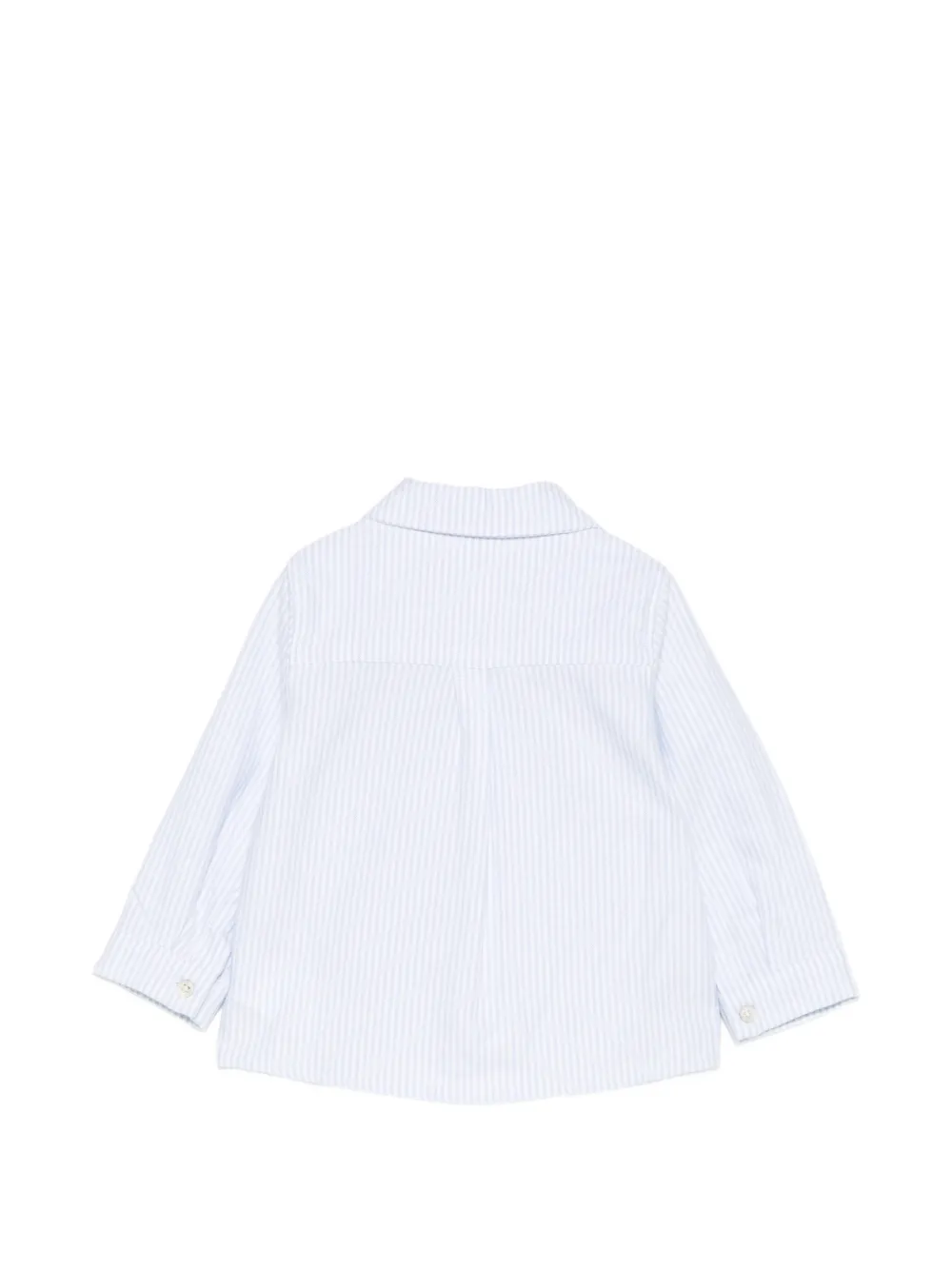 Tartine Et Chocolat striped embroidered-logo shirt Wit