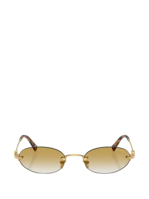 Miu Miu Eyewear rimless oval-frame sunglasses