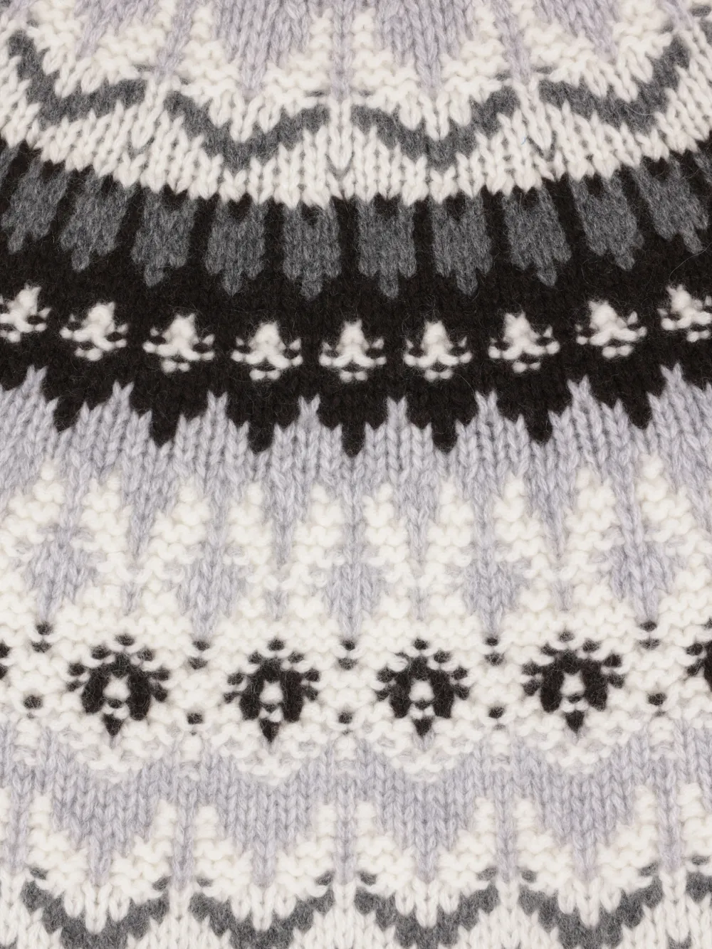 arch4 Vionna fair Isle roll-neck sweater Beige