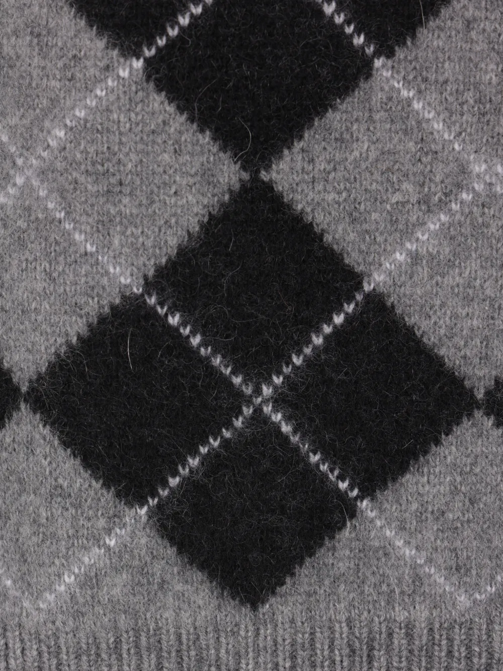 arch4 Karlie argyle cashmere sweater Grijs