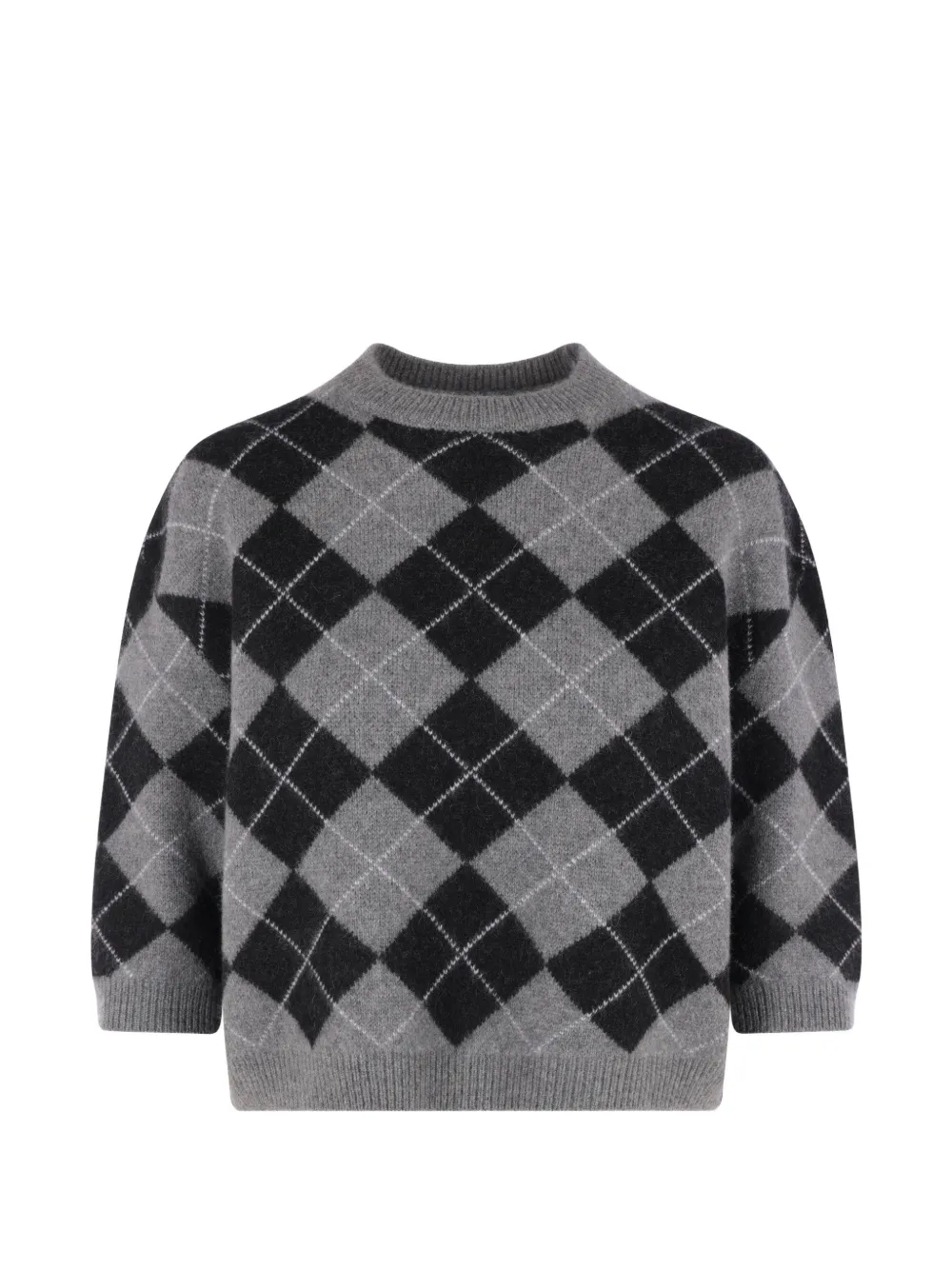 Arch4 Karlie argyle cashmere sweater Grijs