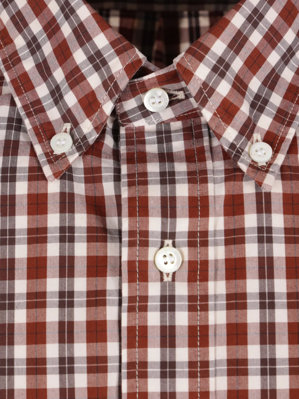 ASPESI check-print button-down shirt Bruin