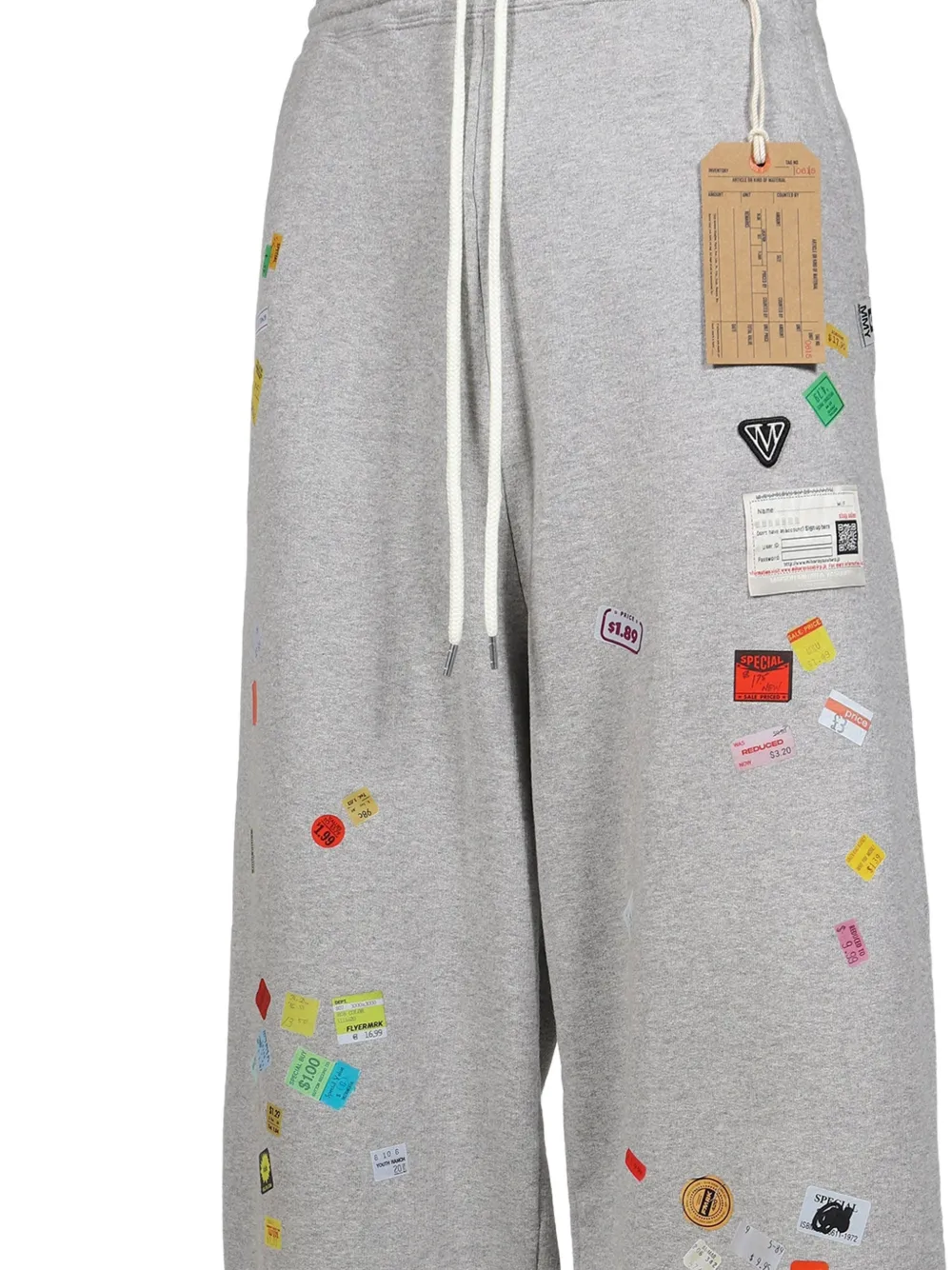 Maison MIHARA YASUHIRO Joggingbroek met print Grijs