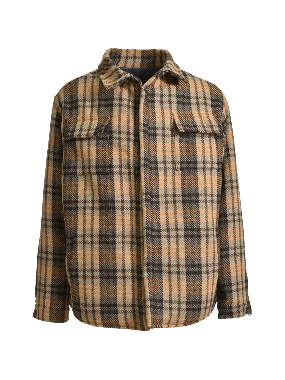 The Edge of Earth™ check-pattern zip-detail jacket