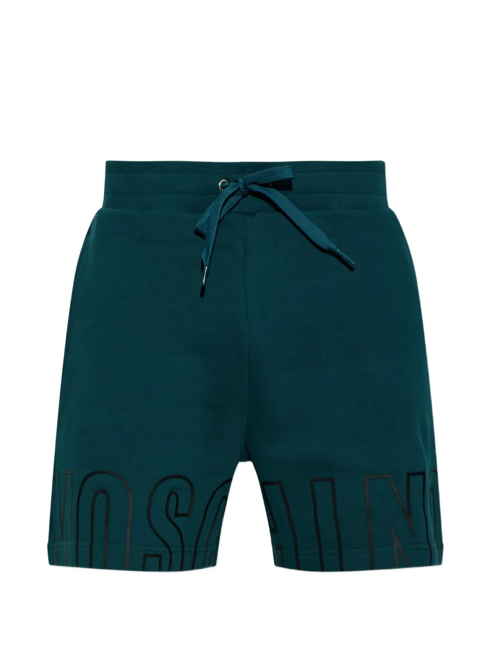 Moschino logo-print drawstring shorts Groen