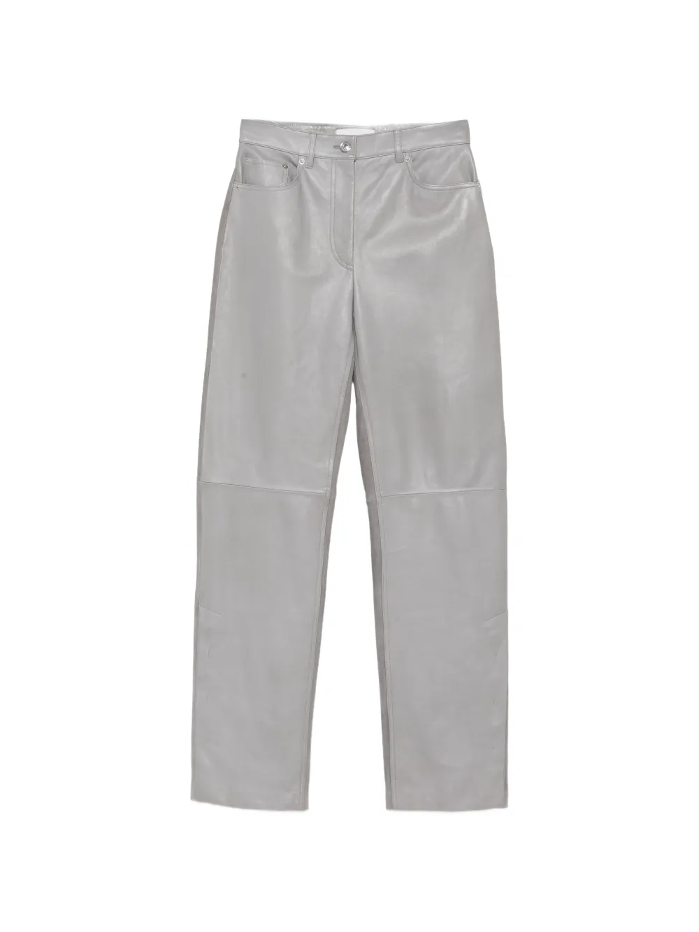 Sportmax paneled leather trousers Grijs